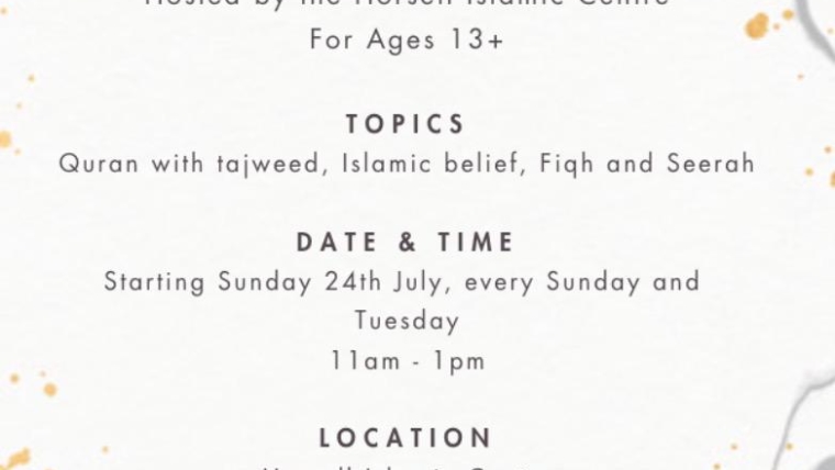 Summer Islamic Classes