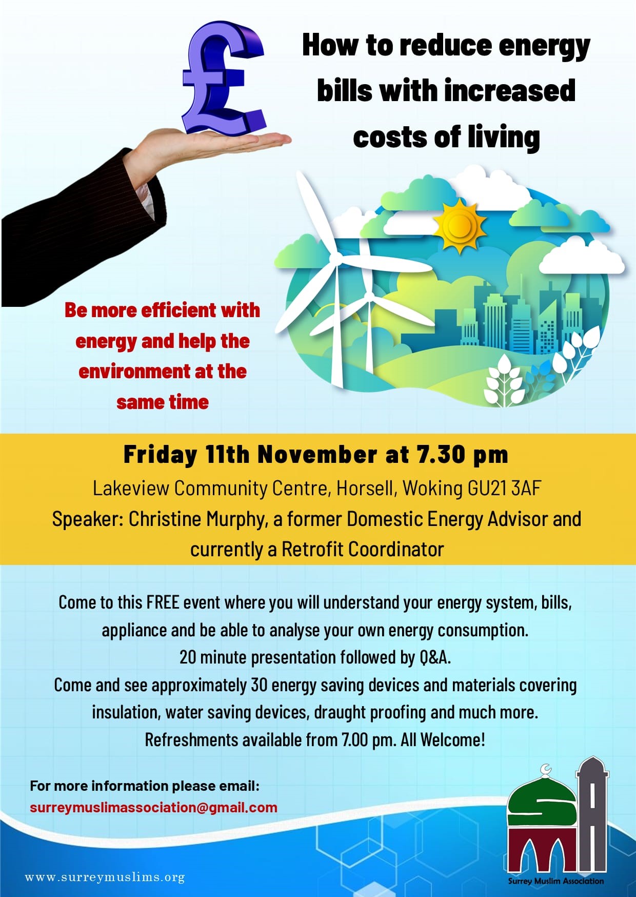 Energy Efficiency Event – 11 Nov