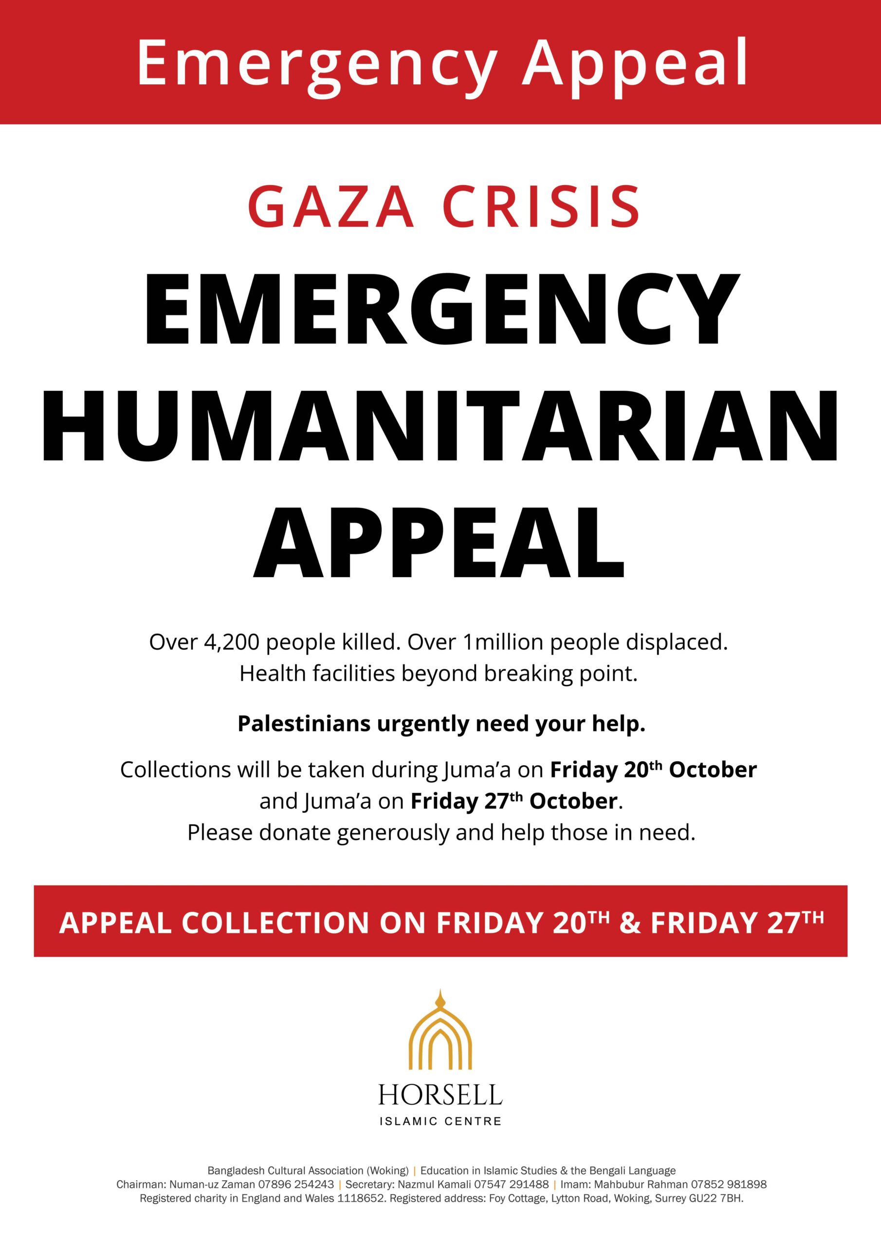 Humanitarian crisis for Palestinians